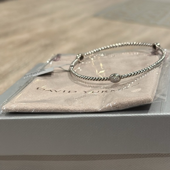 David Yurman Cable Bangle w/ Diamonds - Picture 10 of 15